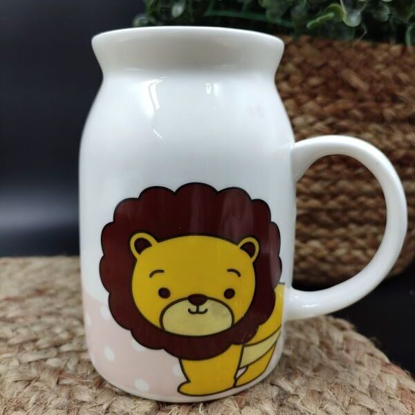 Lion Animal Pattern Coffee & Milk Mug - 500ml